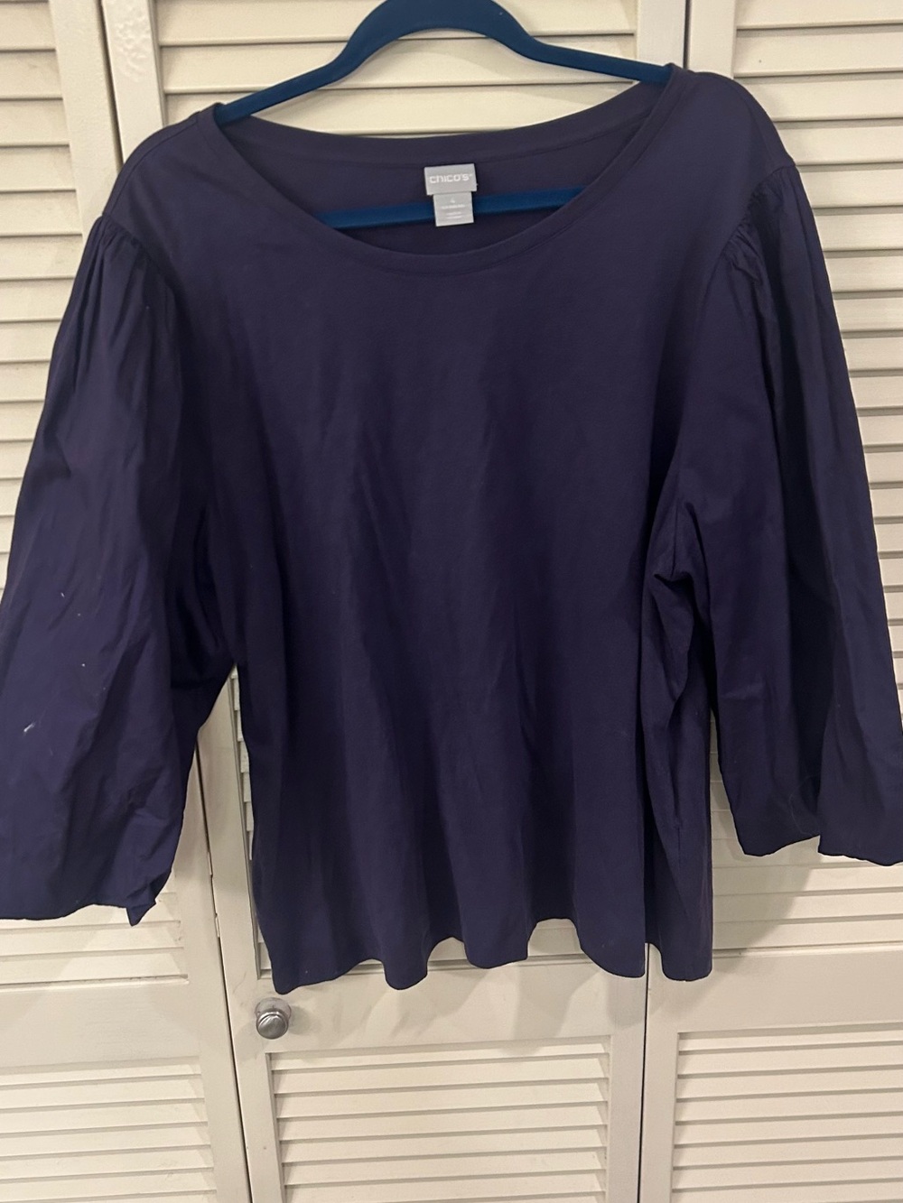 Chicos Purple Knit Top
